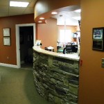 Hallway and reception desk